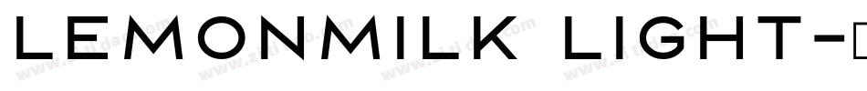 LEMONMILK Light字体转换